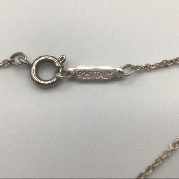 Vintage Tiffany & Co. Tiffany 1837 Bar Plate Pendant Necklace Sterling Sliver - Picture 8 of 15